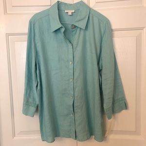 NWT Mint Green Charter Club Top